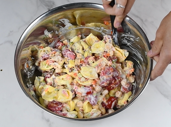 Bacon Ranch Tortellini Salad - Step 3